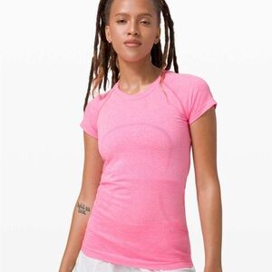 Lululemon Athletica Bright Pink Short Sleeve Tee